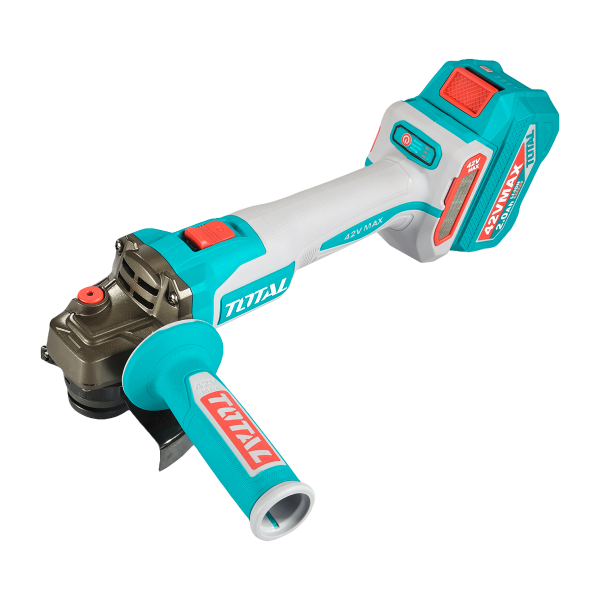 Flex cu acumulator TOTAL 42V 115mm 1080W Brushless cu 2 baterii si incarcator