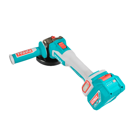 Flex cu acumulator TOTAL 42V 115mm 1080W Brushless cu 2 baterii si incarcator
