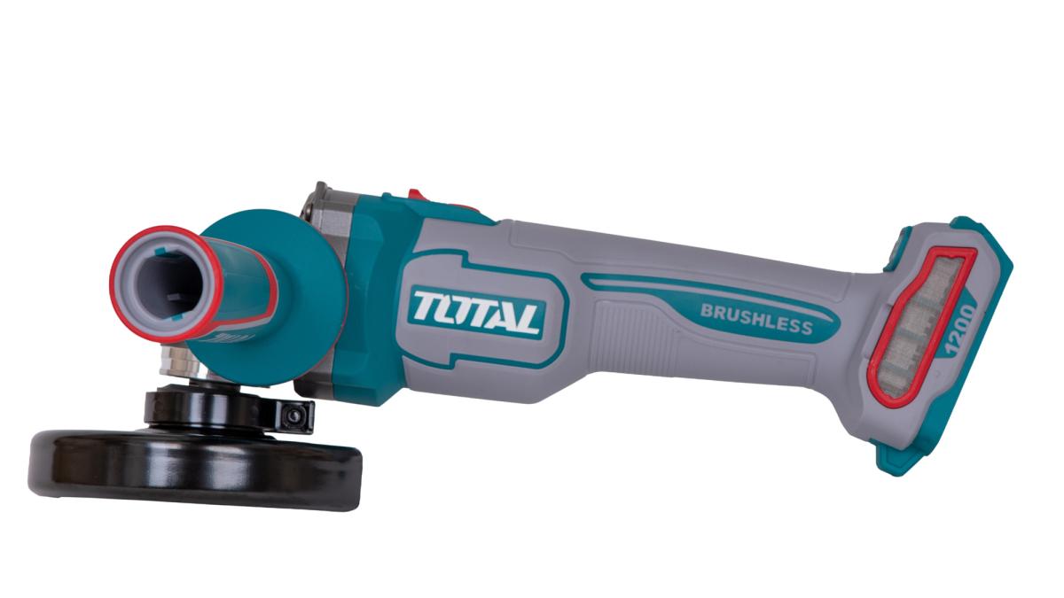 Polizor unghiular TOTAL 20V, motor fara perii, disc 115 mm (FARA acumulator si incarcator)