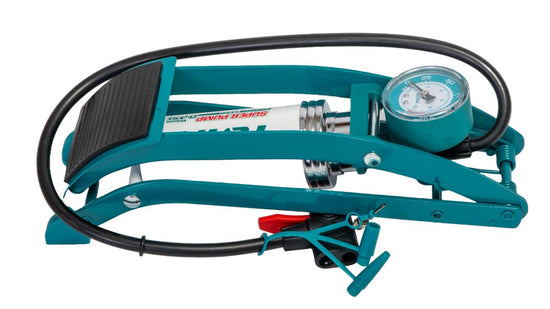 Pompa auto de picior TOTAL cu manometru cilindru 55x120mm