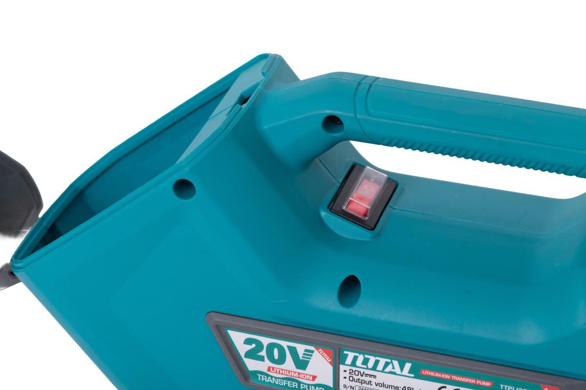 Pompa de transfer TOTAL 20V, 3/4'', pe acumulator, debit 48 l/min, PROFESIONALA