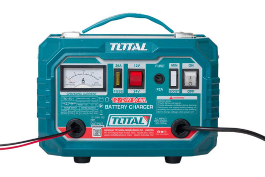 Redresor auto TOTAL 12–24V, 12A, portabil