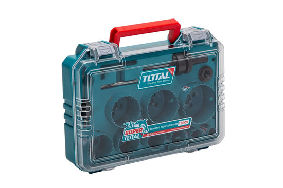 Set 13 freze TOTAL HSS M3 Bi-Metal pentru gauri, 19–64 mm