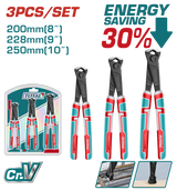 Set 3 clesti TOTAL pentru legat sarma, otel Cr-V, parghie mare
