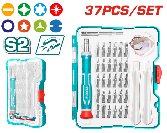 Set Surubelnite de Precizie Total | 37 buc | Telefoane iPhone iPad Ceasuri