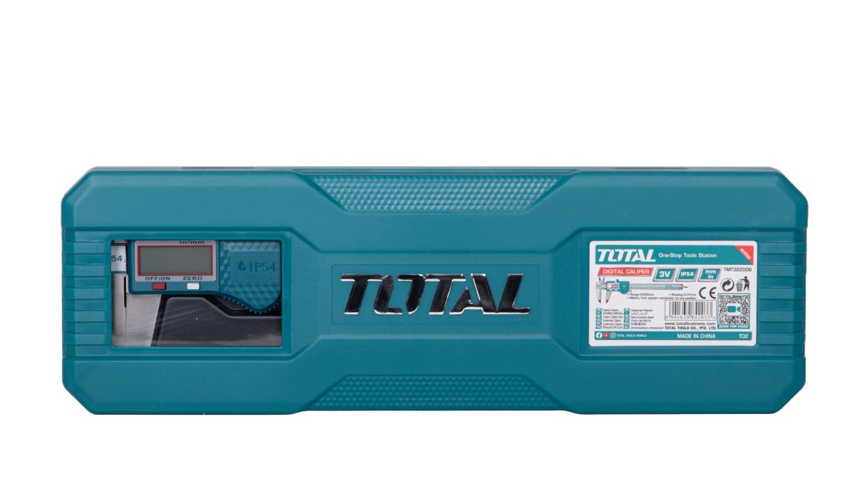 Subler digital TOTAL 0-200 mm, precizie 0.01 mm, IP54
