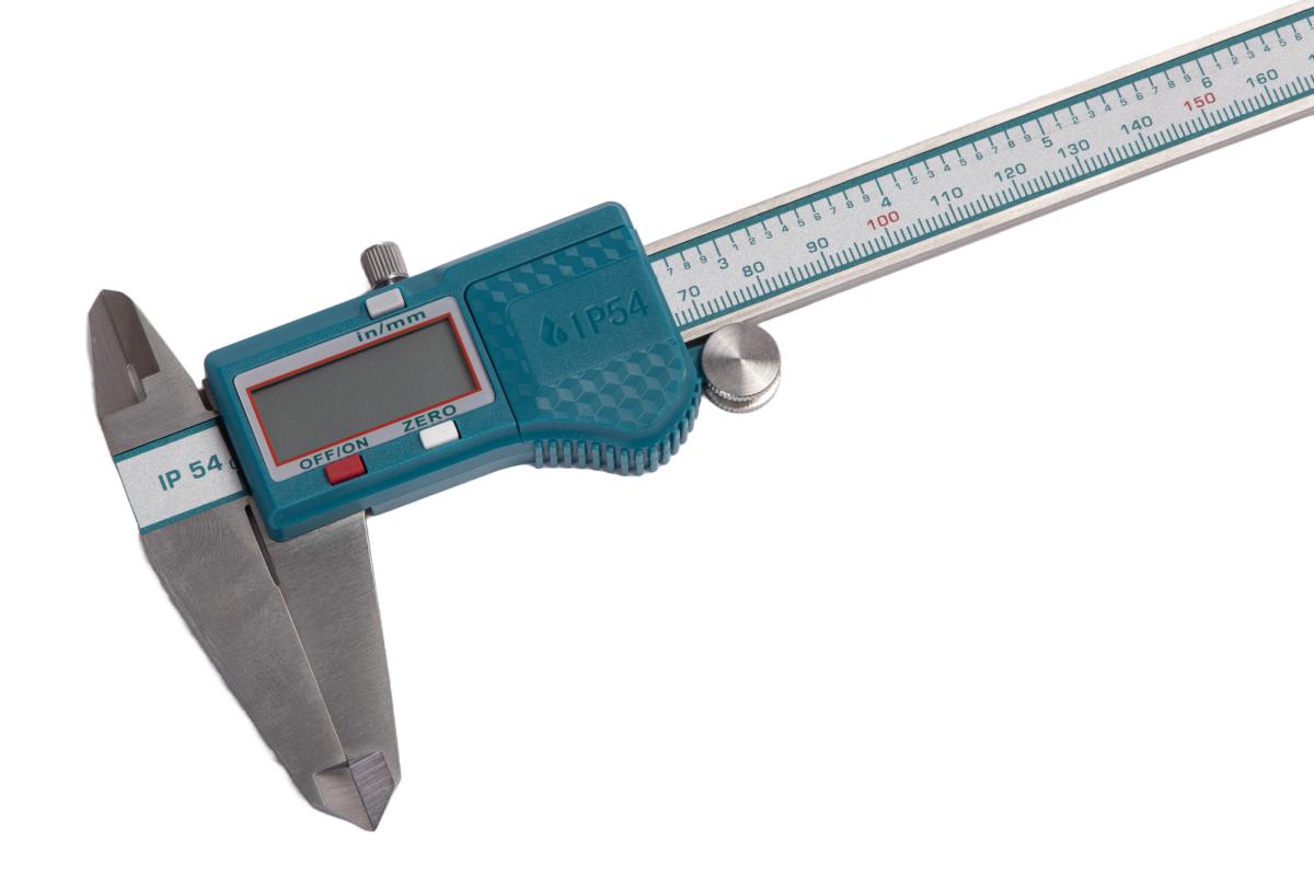 Subler digital TOTAL 0-200 mm, precizie 0.01 mm, IP54