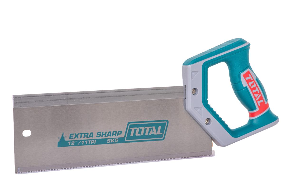 Suport de taiat in unghi TOTAL 300 mm (12”), cu fierastrau cu spate, lama SK5