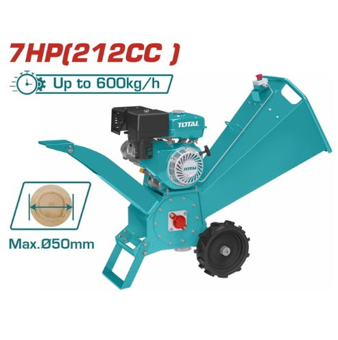 Tocator crengi TOTAL 7CP benzina, capacitate 600 kg/h