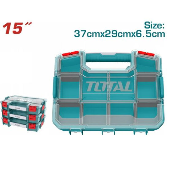 Organizator scule TOTAL 370x290x65mm, plastic PP, separatoare detasabile