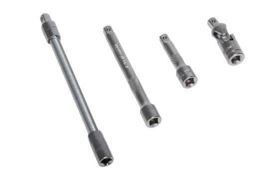 Trusa chei tubulare TOTAL 1/4”, 46 piese, Cr-V, clichet 72T
