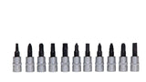 Trusa chei tubulare TOTAL 1/4”, 46 piese, Cr-V, clichet 72T
