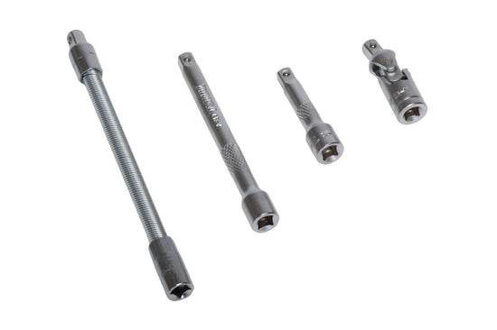 Trusa chei tubulare TOTAL 1/4”, 46 piese, Cr-V, clichet 72T