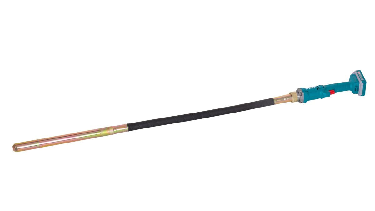 Vibrator beton TOTAL 20V 2.0Ah, lance 35mm 1200mm, acumulator si incarcator incluse