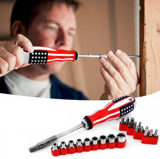 Trusa surubelnita cu 18 accesorii SUA