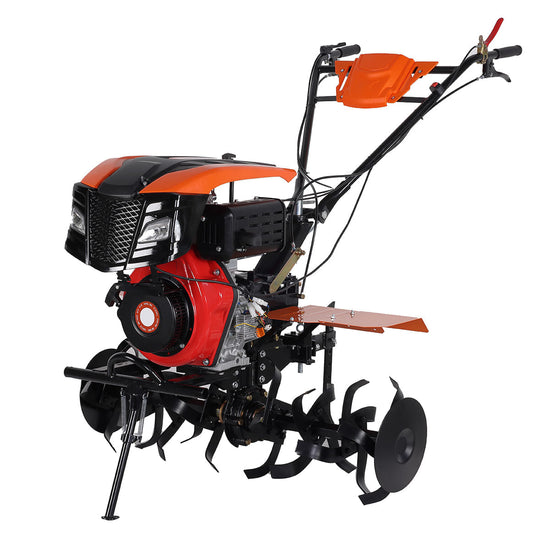 Motocultor Diesel Wolfson Imperio 11CP, latime lucru 70–140cm, 40 cutite, roti transport 5.00x12, priza putere, far