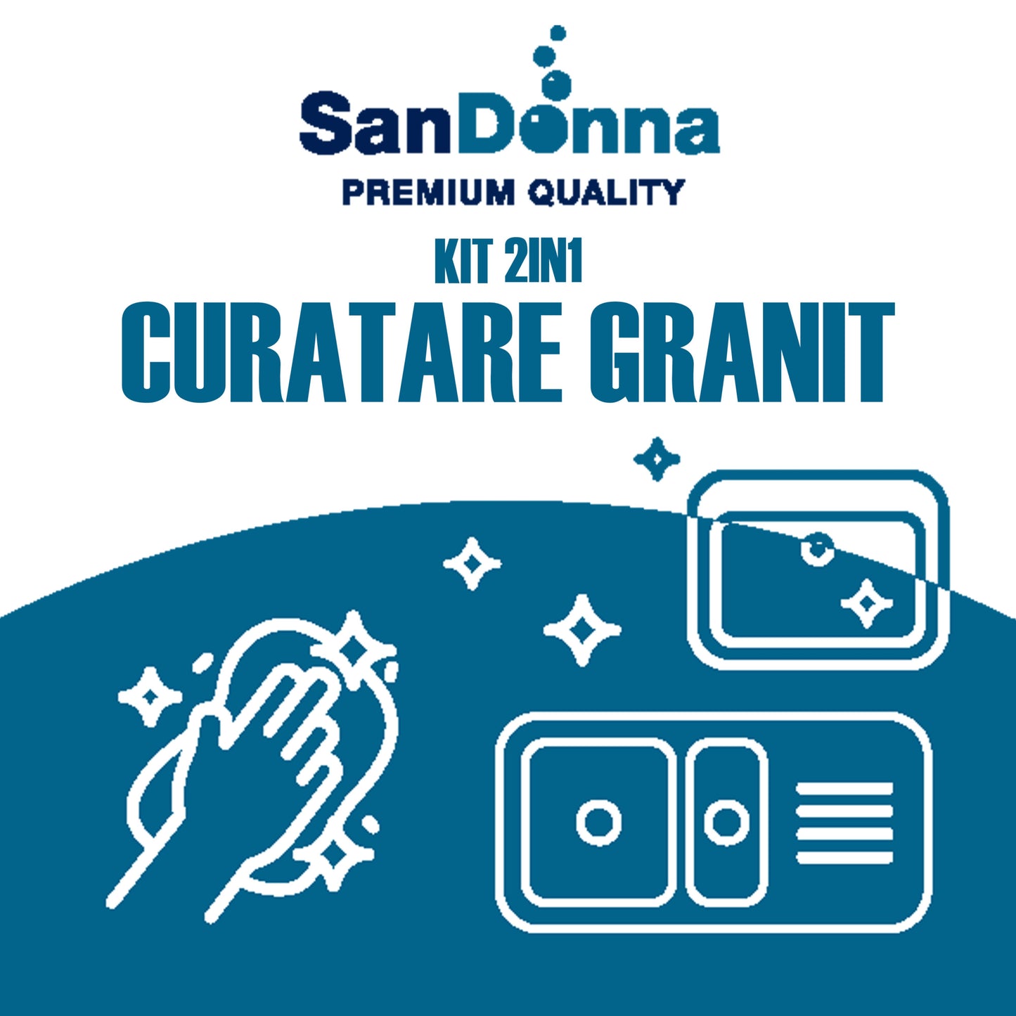 Kit pentru curatat granit Sandonna mini