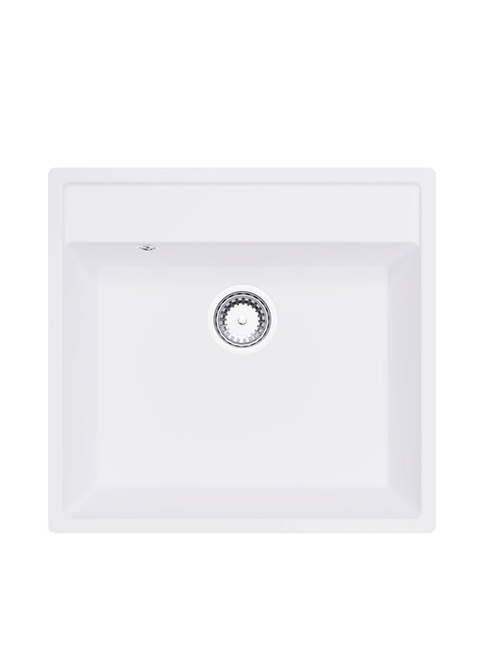 Chiuveta de bucatarie din granit Emma - Alb