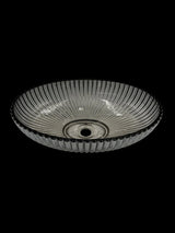 SET Lavoar de baie din sticla securizata Perla + Baterie Dorota negru