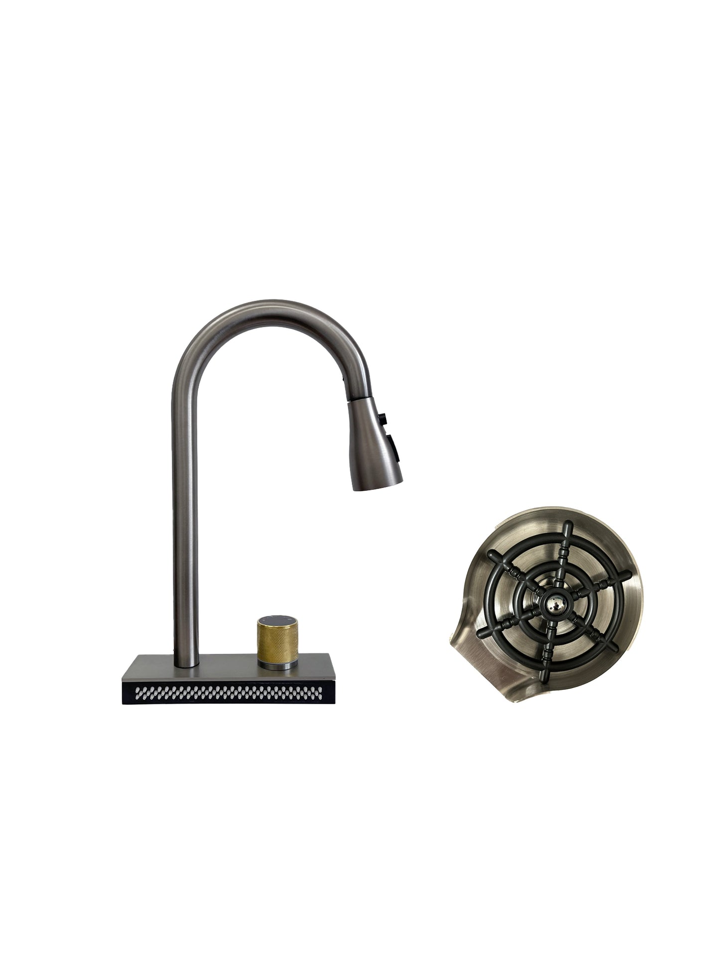 Set baterie SanDonna Aster + spalator de pahare - Inox