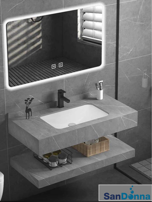 Set de baie LUMI gri - 80x50x15