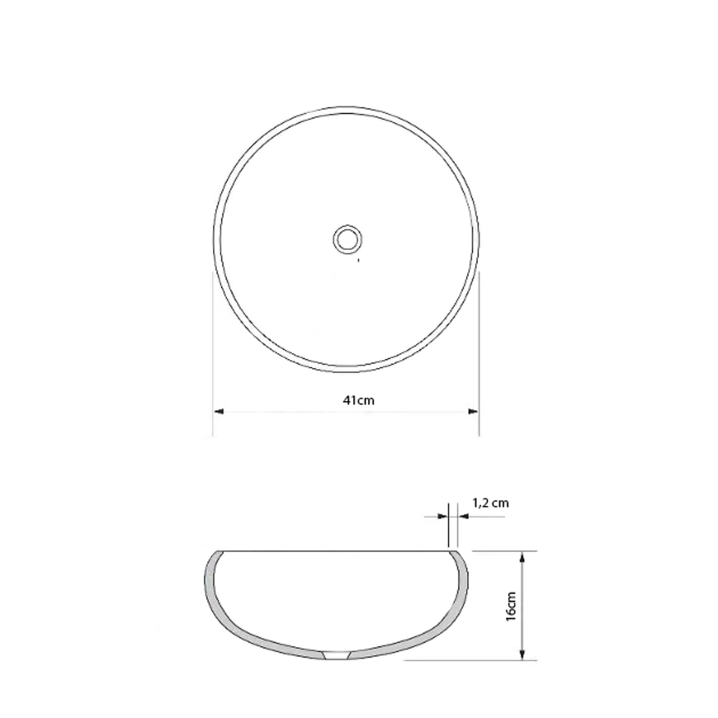 Lavoar din sticla securizata SanDonna Onyx