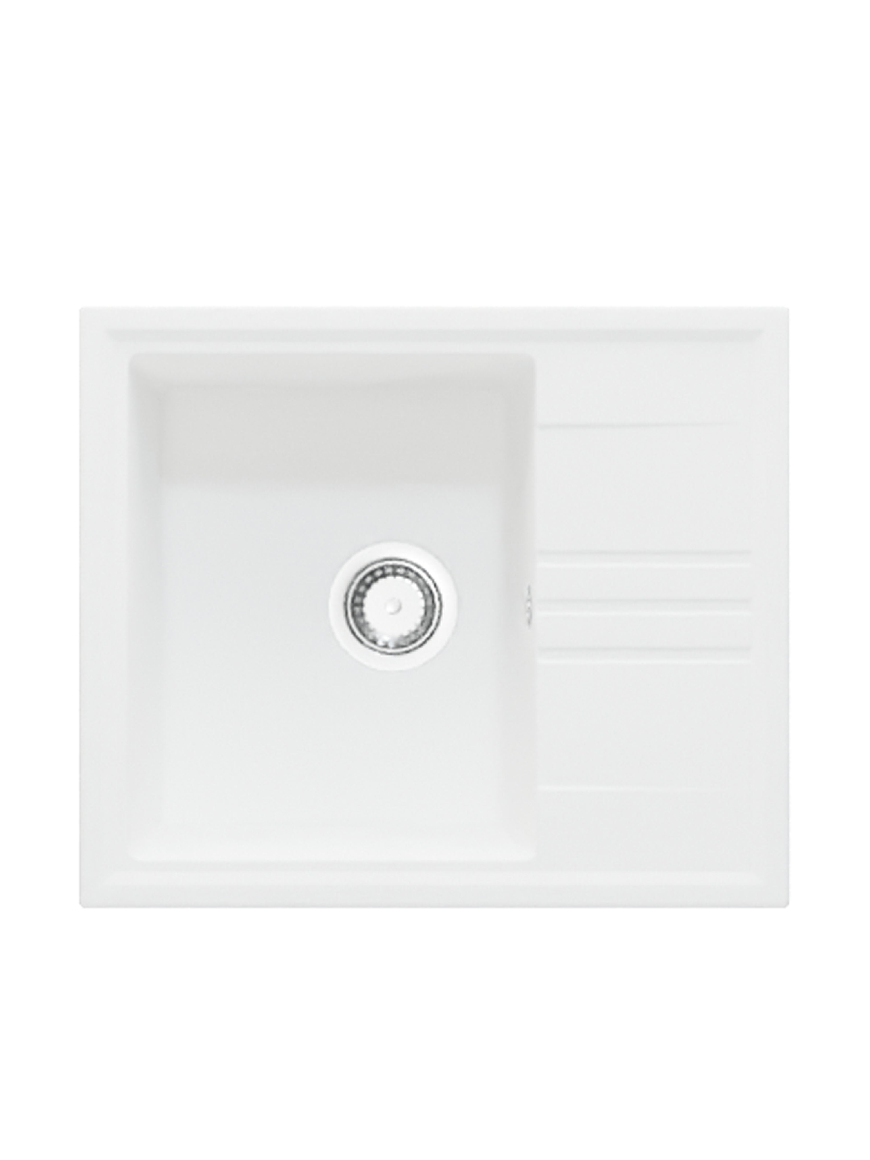 Chiuveta de bucatarie din granit Alina - Alb