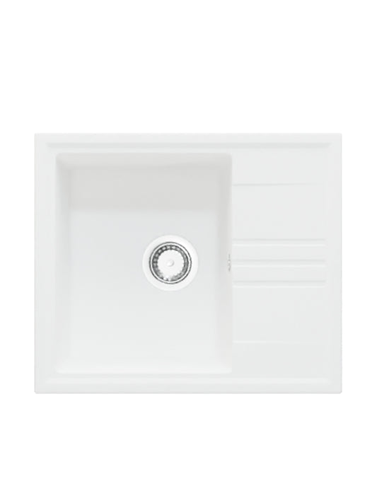 Chiuveta de bucatarie din granit Alina - Alb