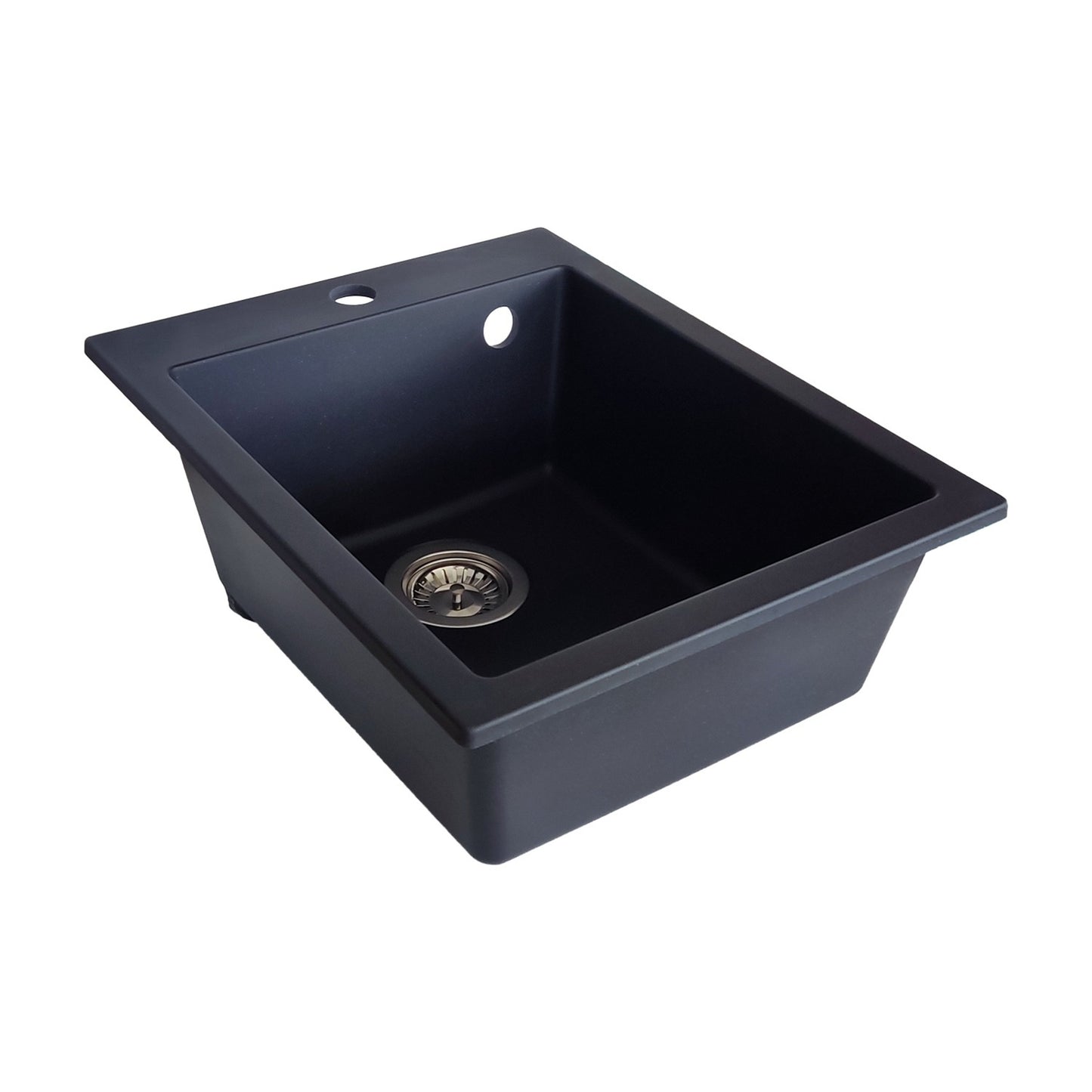 SET Chiuveta SanDonna Vesta + Baterie Waltz Alfa negru