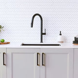 Chiuveta de bucatarie handmade Sandonna HD7850DR cu 2 cuve, tavite si dispenser de sapun + Baterie Charlotte cu dus extractabil