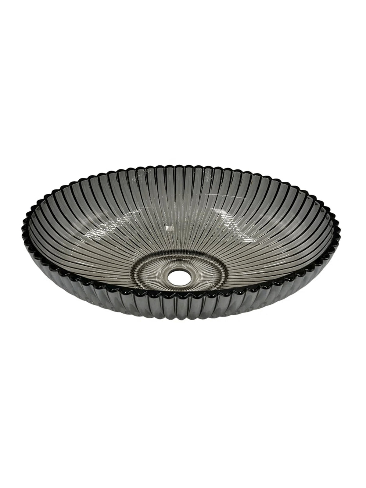 SET Lavoar de baie din sticla securizata Perla + Baterie Dorota negru