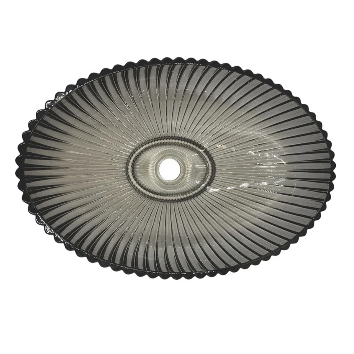 SET Lavoar de baie din sticla securizata Perla + Baterie Dorota negru