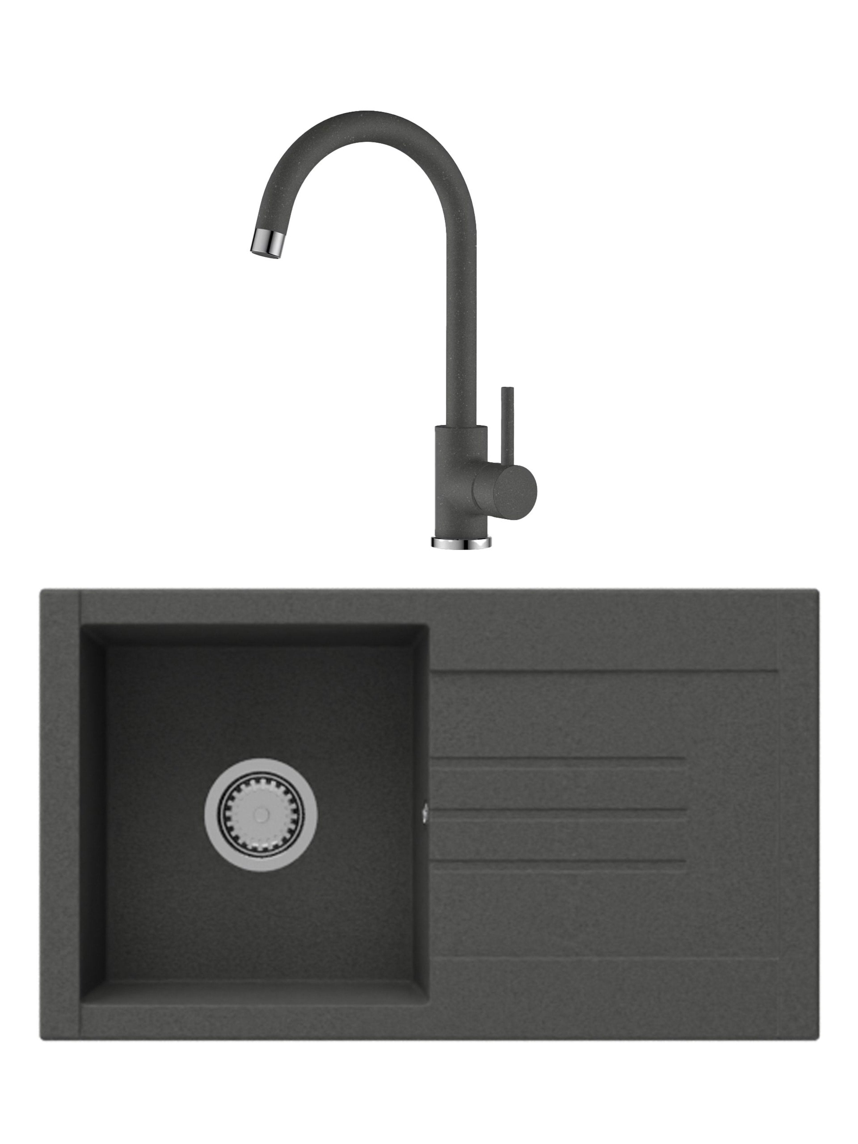 SET Chiuveta SanDonna Arona + Baterie SanDonna Solo (Copy) - Negru