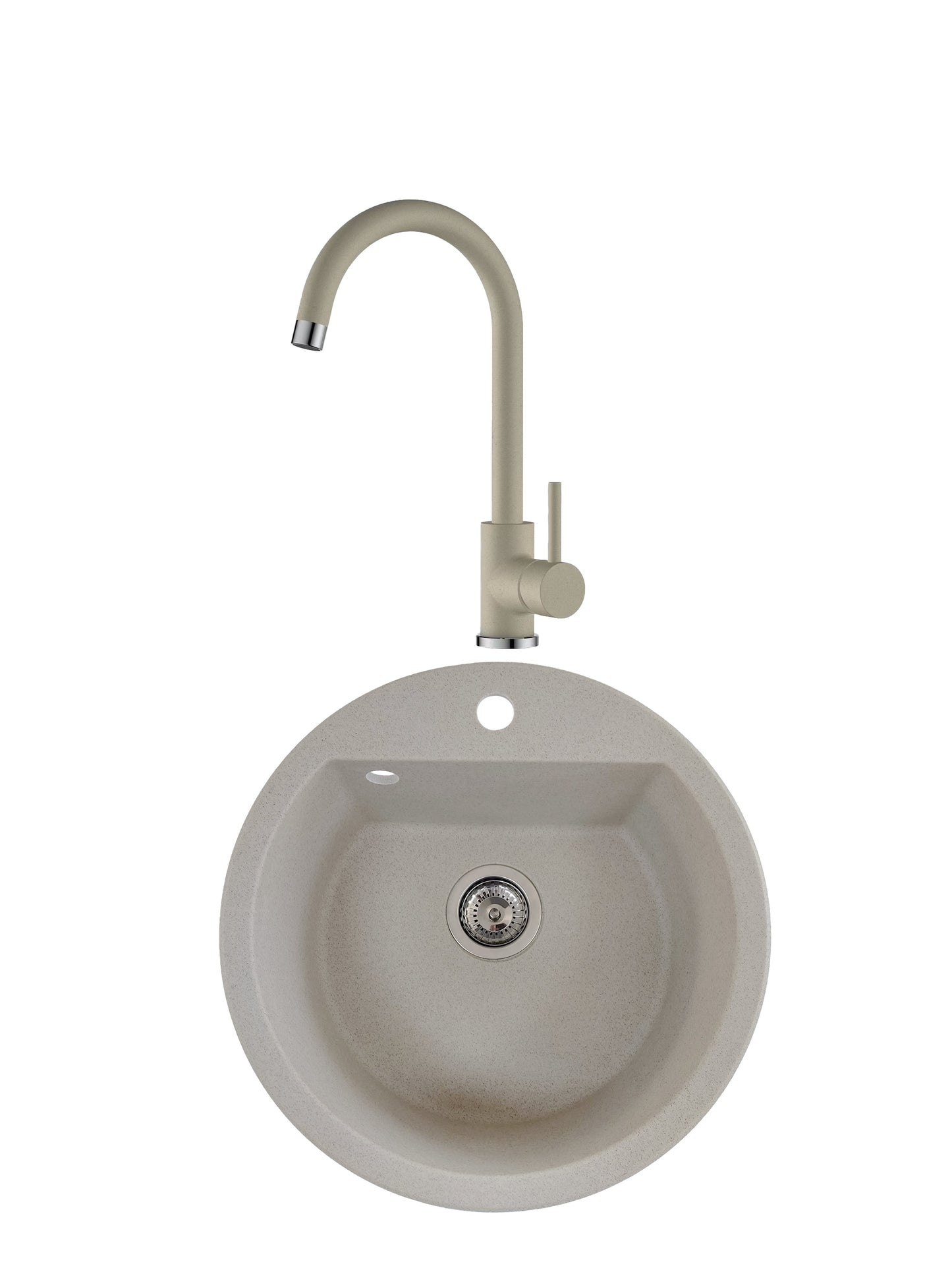 SET Chiuveta SanDonna Lena + Baterie Solo - Bej