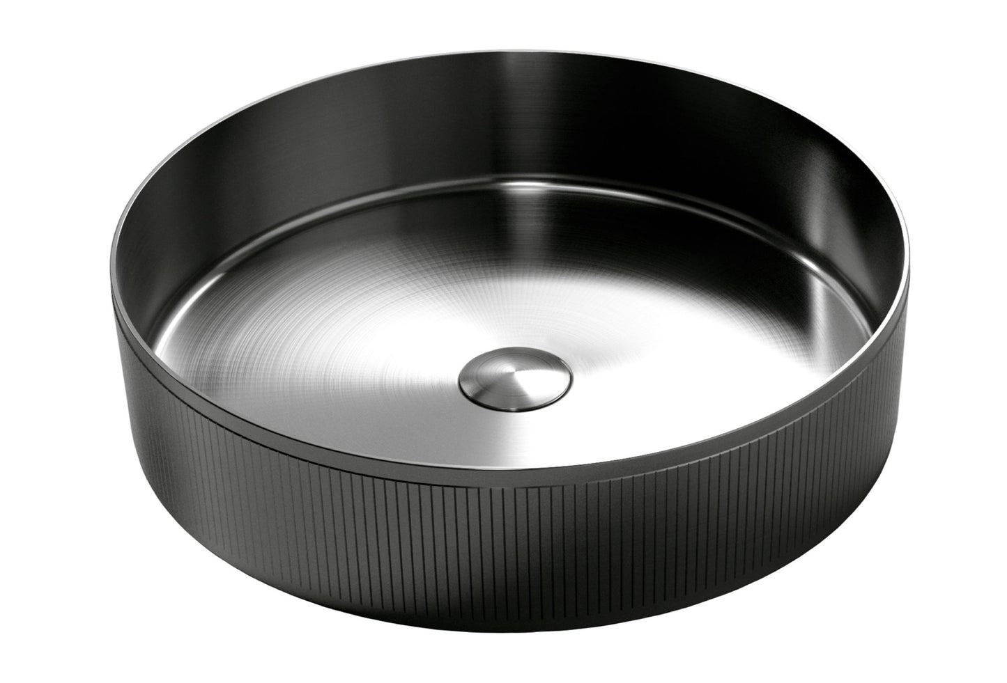 Lavoar de baie din inox Sandonna HD400 - Negru