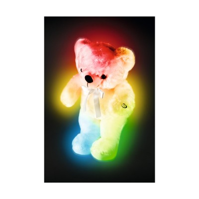 Ursuleț din Pluș cu Lumină Ambientală Multicoloră 8 LED - PM 01/BG