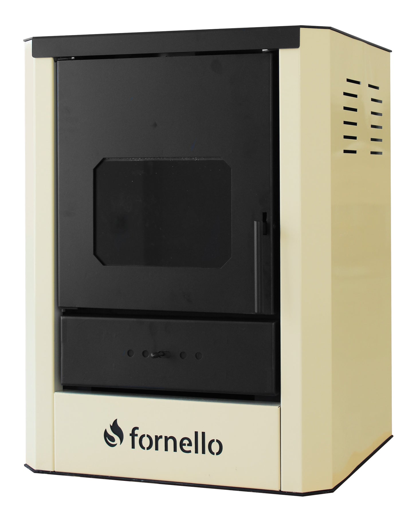 Termosemineu pe lemne, brichete si carbune Fornello Rimini Ivory 18 kW