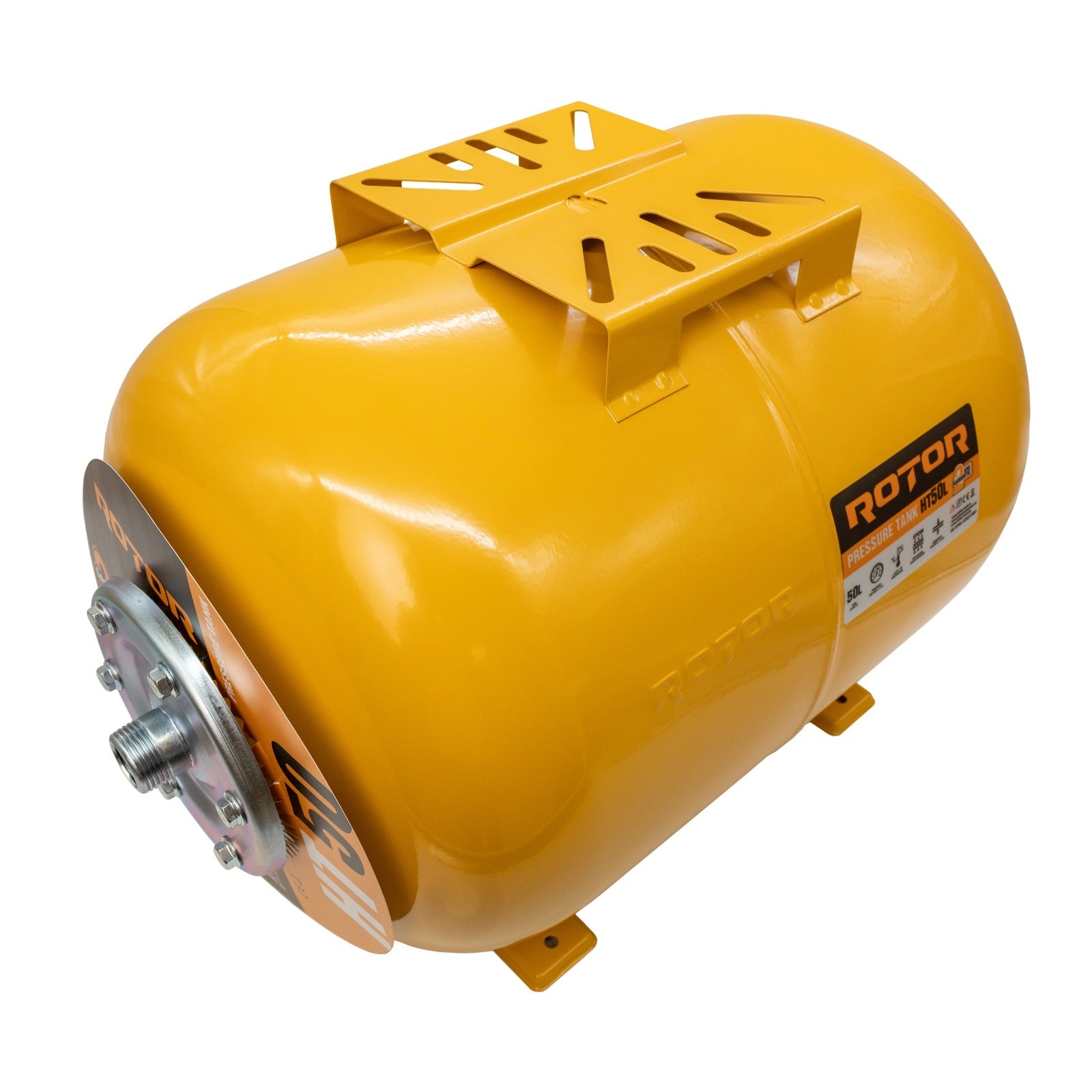 Vas expansiune orizontal pentru hidrofor, 50 l, ROTOR RVH-50