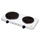 Plita portabila dubla HG R 02WH, 2500W, 2 resouri cu termostat și reglaj temperatura