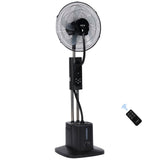 Ventilator cu Pulverizare Apa si Umidificare BÖHM BME-01A, 16 Inch, 70W, Telecomanda