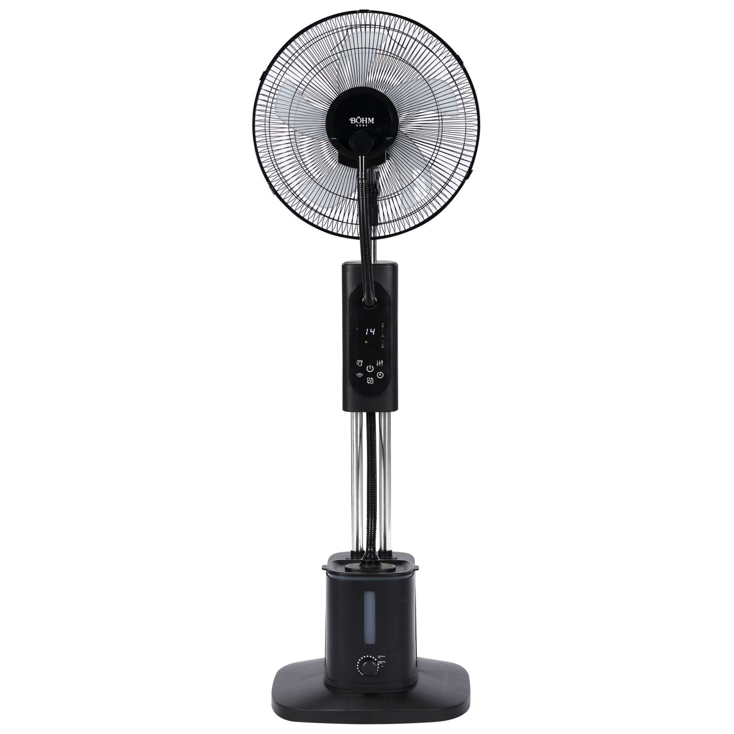 Ventilator cu Pulverizare Apa si Umidificare BÖHM BME-01A, 16 Inch, 70W, Telecomanda