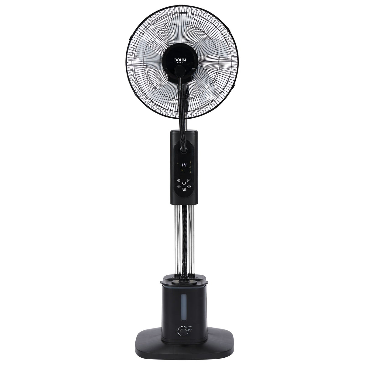 Ventilator cu Pulverizare Apa si Umidificare BÖHM BME-01A, 16 Inch, 70W, Telecomanda