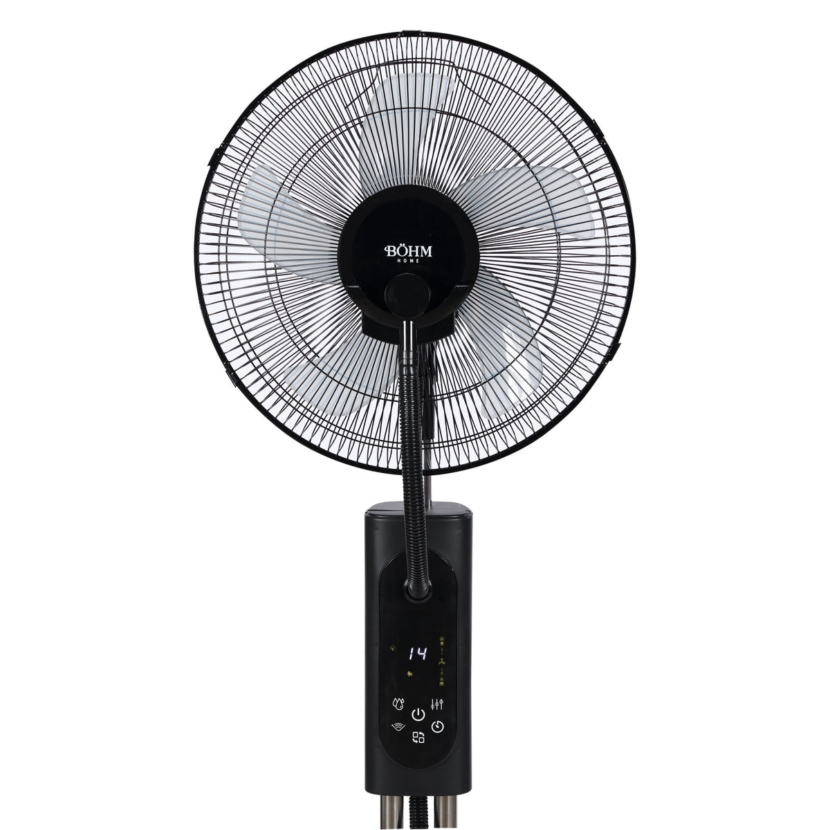 Ventilator cu Pulverizare Apa si Umidificare BÖHM BME-01A, 16 Inch, 70W, Telecomanda