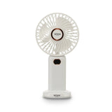 Ventilator portabil USB BOHM HOME BSF-F11, 4.5W, acumulator 1200mAh, 5 viteze, suport birou, alb