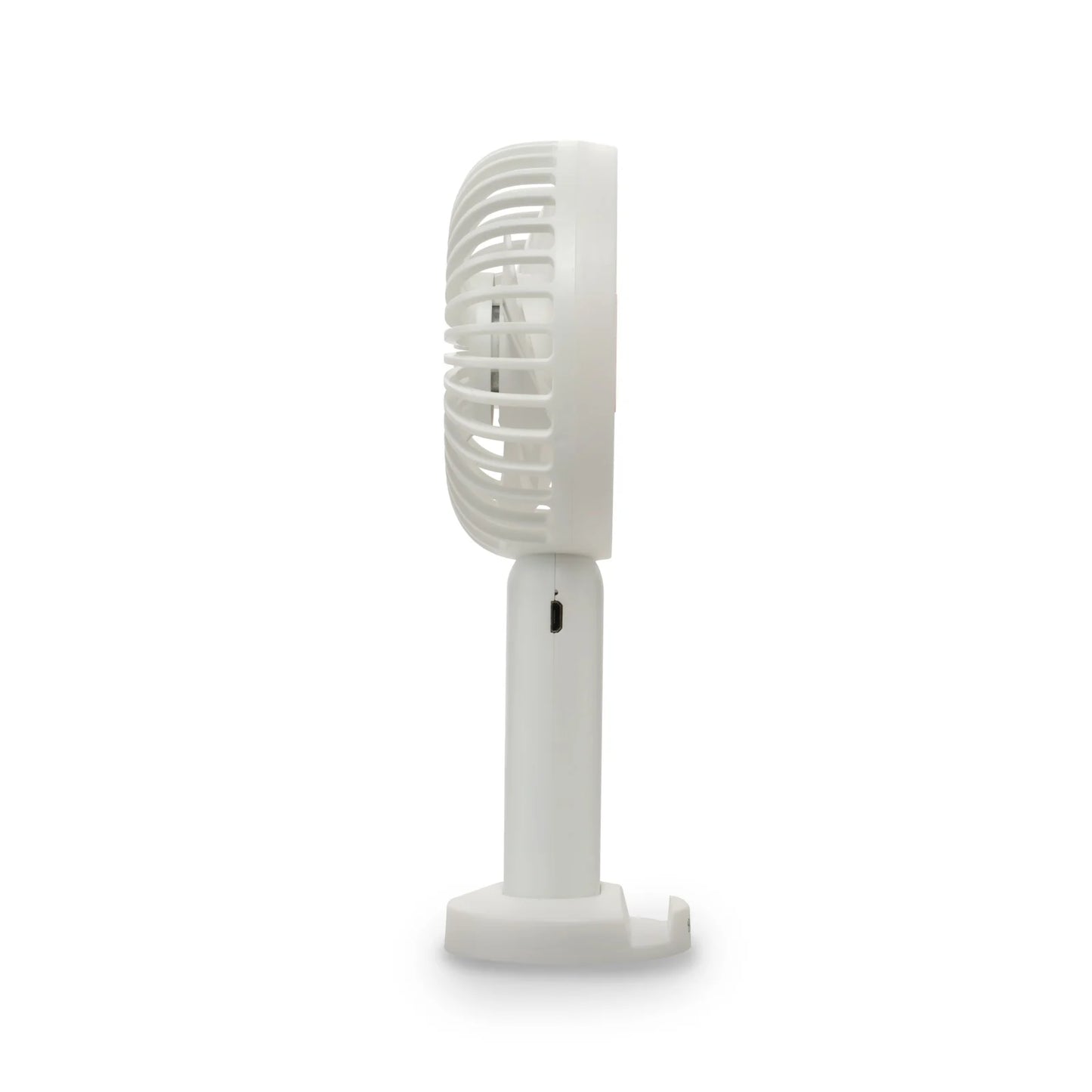 Ventilator portabil USB BOHM HOME BSF-F11, 4.5W, acumulator 1200mAh, 5 viteze, suport birou, alb