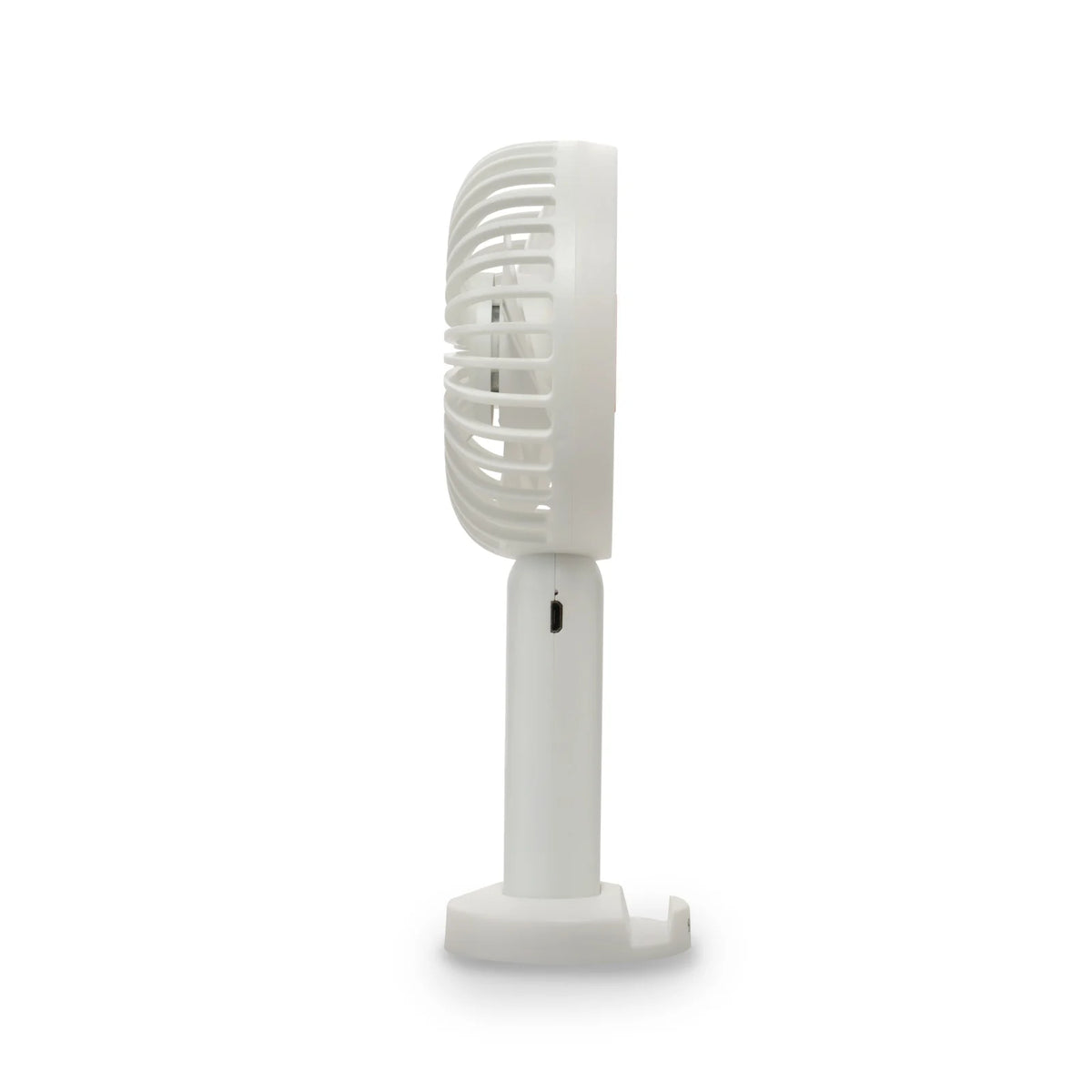 Ventilator portabil USB BOHM HOME BSF-F11, 4.5W, acumulator 1200mAh, 5 viteze, suport birou, alb