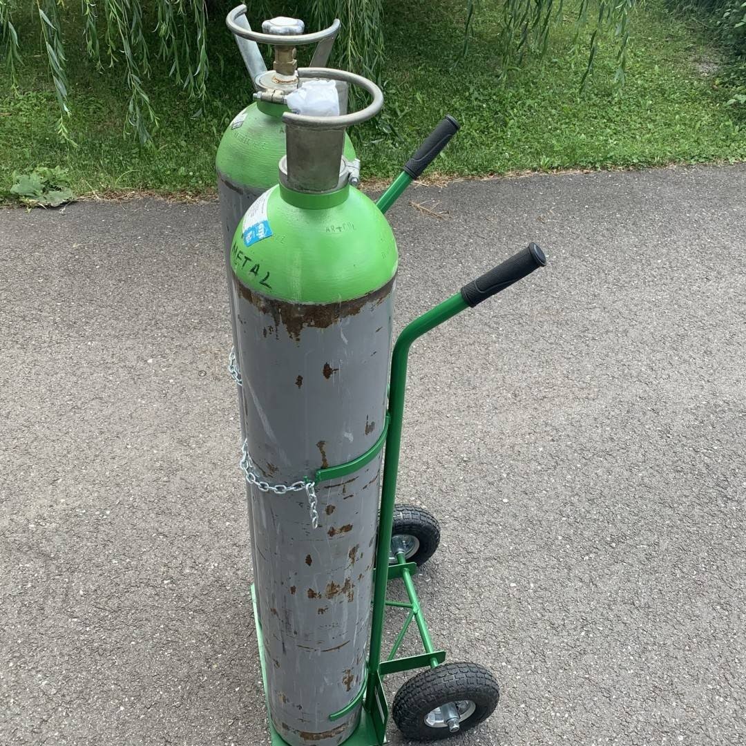 Cărucior pentru transport butelii Vivatechnix VMD-1015, capacitate max. 120 kg