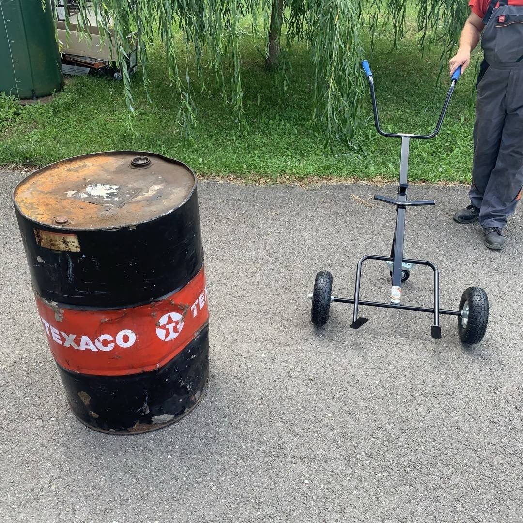 Cărucior pentru transport butoaie sau stupi Vivatechnix VMD-1016, max. 250 kg