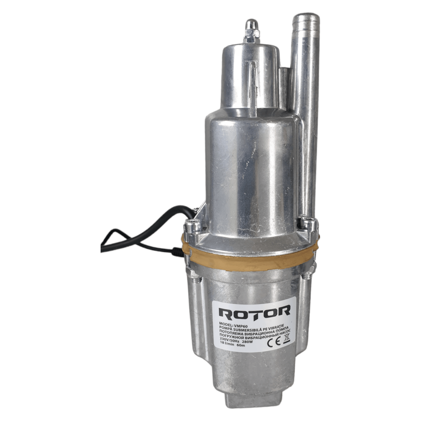 Pompa submersibila ROTOR VMP60, 280 kW, snec 15 cm, adancime 60 m, debit maxim 18 m3/h, racord 1/2 inch - ZEP.RO - Ți-e la îndemână!