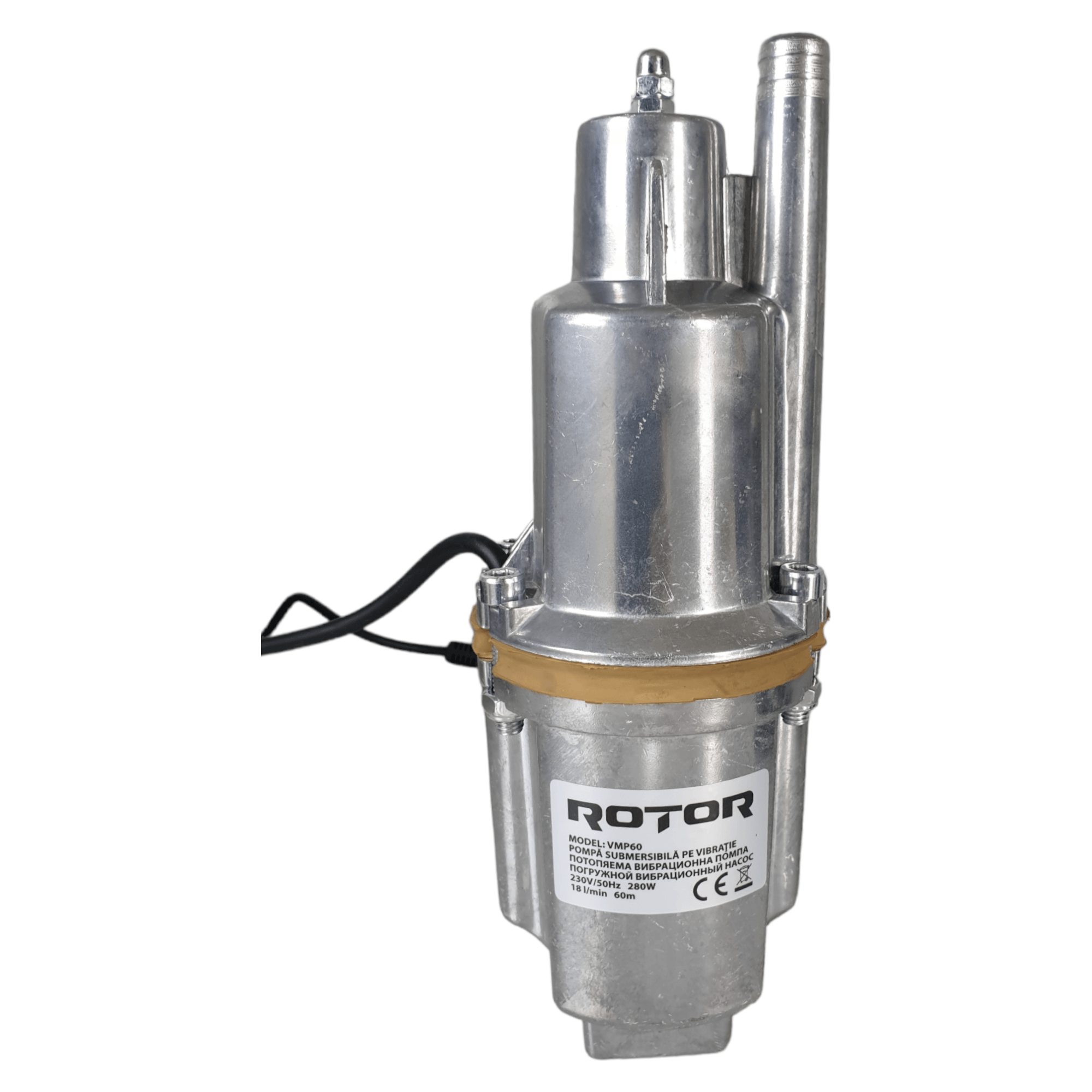 Pompa submersibila ROTOR VMP60, 280 kW, snec 15 cm, adancime 60 m, debit maxim 18 m3/h, racord 1/2 inch - ZEP.RO - Ți-e la îndemână!